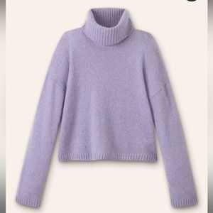 ME + EM Merino Cashmere Silk Relaxed Sweater + Snood XS